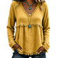 Women's Casual V-Neck Long Sleeve Top