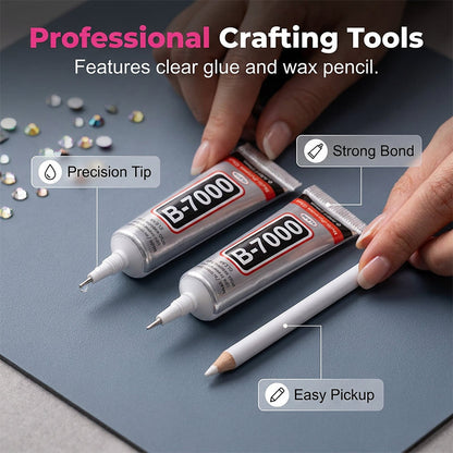 Dazzling 3mm Resin Rhinestone Kit