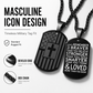 Men's Retro Stainless Steel Cross Tag Pendant