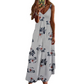 🌻 Women's Sunflower V-Neck Maxi Dress – Lightweight, Flowy & Perfect For Sunny Days ✨
