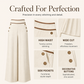 ⌛Limited-Time Offer-Women's High-Waisted Wide-Leg Pants with Contrast Trim