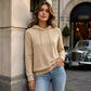 Women's Casual Hoodie with Drawstring & Pockets
