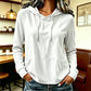 Women's Casual Hoodie with Drawstring & Pockets