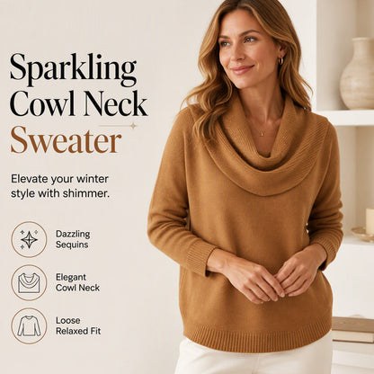 Elegant Drape Knit Sweater
