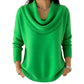 Elegant Drape Knit Sweater