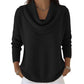 Elegant Drape Knit Sweater