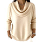 Elegant Drape Knit Sweater