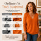 Women's Scalloped V-Neck Knit Sweater