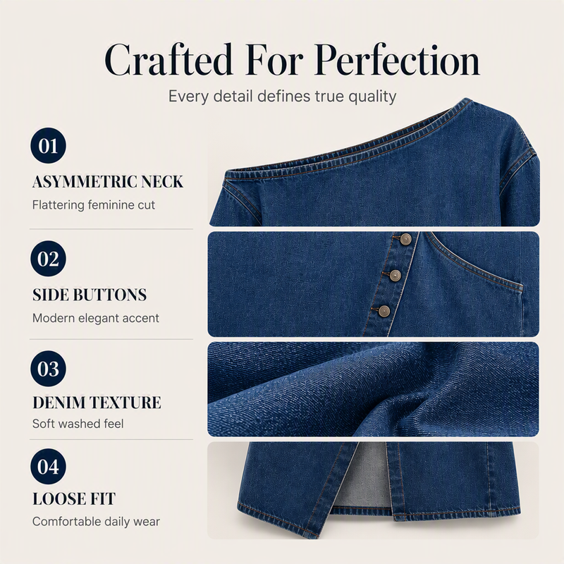 Women's Off-Shoulder Denim Dress