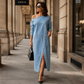 Women's Off-Shoulder Denim Dress