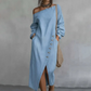Women's Off-Shoulder Denim Dress