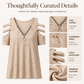 Bestseller💕 Cold Shoulder Tee – Trendy Cutout & Easy Pairing for Every Look