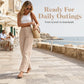 ✨🛍️Fresh Drop - Casual Wide-Leg Pants with Functional Pockets – Easy Styling from Coffee Runs to Resort Walks