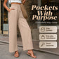 ✨🛍️Fresh Drop - Casual Wide-Leg Pants with Functional Pockets – Easy Styling from Coffee Runs to Resort Walks