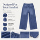 Women's Casual Straight-Leg Cropped Jeans