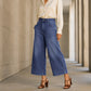 Women's Casual Straight-Leg Cropped Jeans