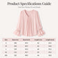 Women's Elegant Solid Color V-Neck Blouse