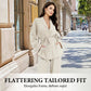 Women’s Elegant V-Neck Top & Wide-Leg Pants 2-Piece Set