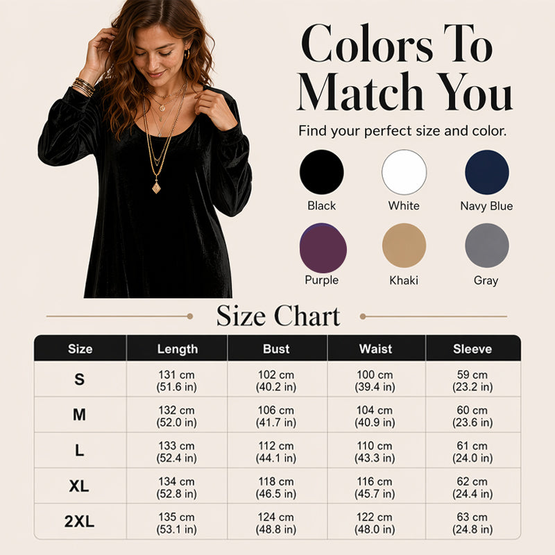 Women's Elegant Long Sleeve Maxi Dress