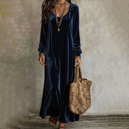 Women's Elegant Long Sleeve Maxi Dress
