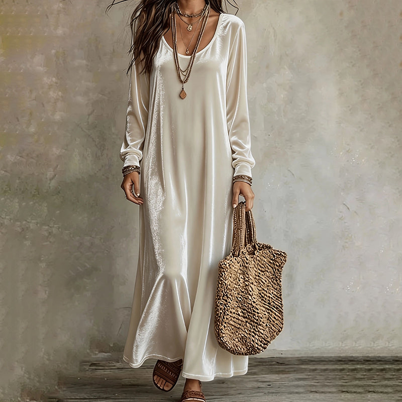 Women's Elegant Long Sleeve Maxi Dress