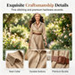 Women Long Sleeve Shirt Maxi Dress with Belt Classic Turndown Collar Holiday Resort Long Dress