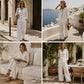 Women's Casual Long-Sleeve Top & Pants 2-Piece Set