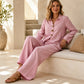 Women's Casual Long-Sleeve Top & Pants 2-Piece Set