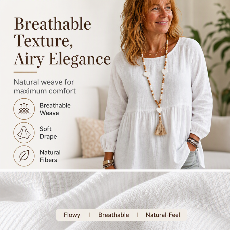 Women's Casual Loose Babydoll Top