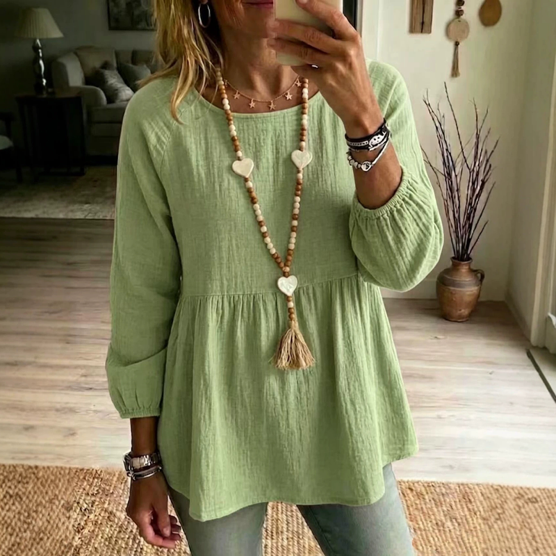 Women's Casual Loose Babydoll Top