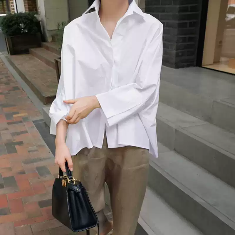 Women's Loose Fit Button-Down Shirt