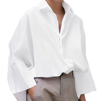 Women's Loose Fit Button-Down Shirt