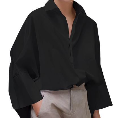 Women's Loose Fit Button-Down Shirt