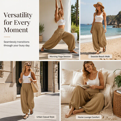 🌸Hot Sale 50% OFF💖Women's Casual Smocked Waist Harem Pants