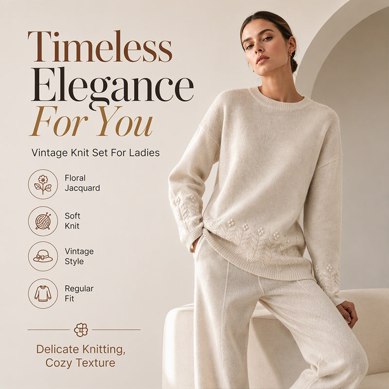Women's Crew Neck Cable Knit Sweater
