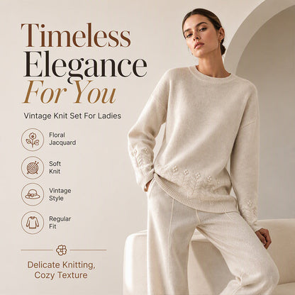 Women's Crew Neck Cable Knit Sweater