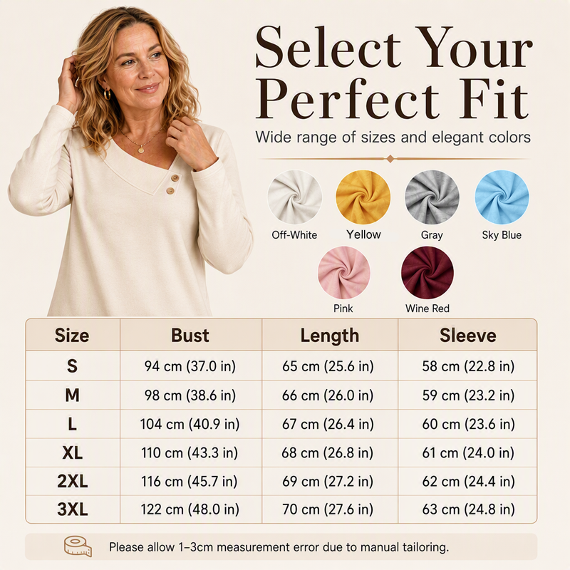 Women's Chic Asymmetrical V-Neck Top