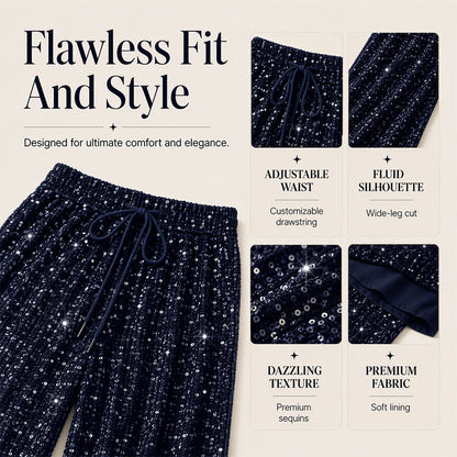 Women's Elastic Waist Straight-Leg Pants