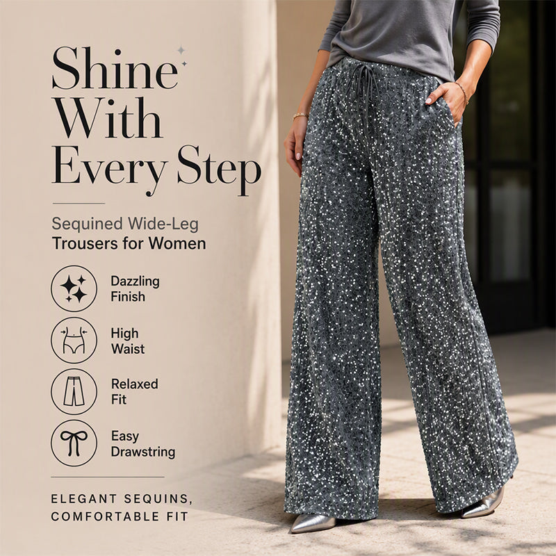 Women's Elastic Waist Straight-Leg Pants