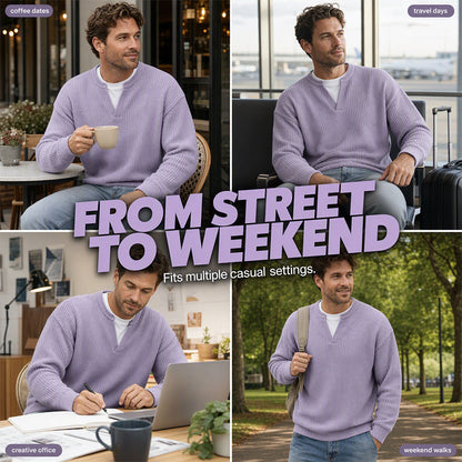 🎉The Lowest Price But The Best Quality!👕 Layered Comfort Waffle Tee – Textured, Relaxed & Effortlessly Put-Together
