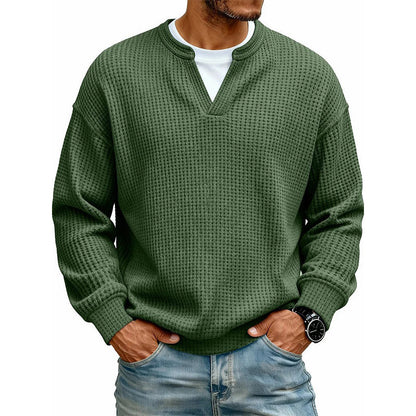 🎉The Lowest Price But The Best Quality!👕 Layered Comfort Waffle Tee – Textured, Relaxed & Effortlessly Put-Together