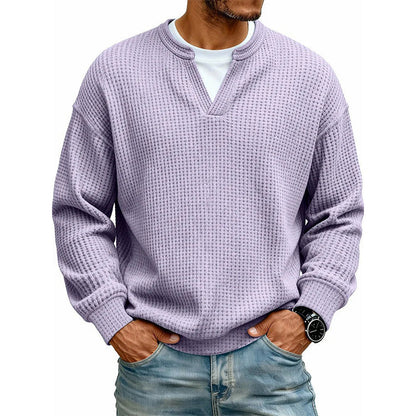 🎉The Lowest Price But The Best Quality!👕 Layered Comfort Waffle Tee – Textured, Relaxed & Effortlessly Put-Together