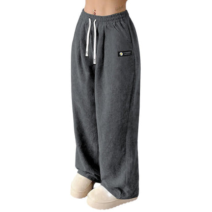 ✨💓Women's Corduroy Wide-Leg Pants with Drawstring🔥