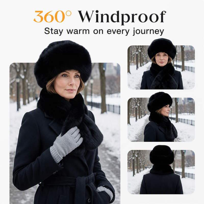 💖Black Friday Mega Deal – 50% off!💖❄️Winter Plush Thickened Scarf and Hat Warm Set