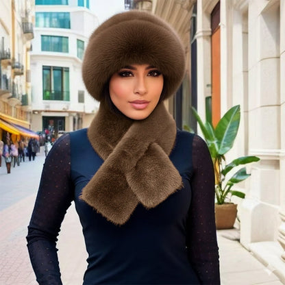 💖Black Friday Mega Deal – 50% off!💖❄️Winter Plush Thickened Scarf and Hat Warm Set