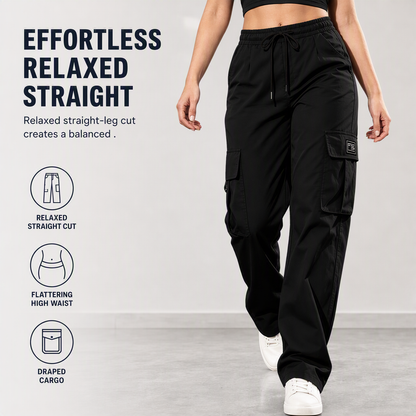 ⏰ Last Day of the Sale – 50% OFF ✨👖 Roomy Pockets, Easy-Moving Fit | Women's Drawstring Cargo Pants