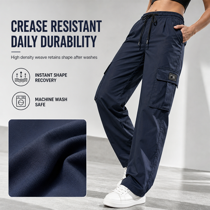 ⏰ Last Day of the Sale – 50% OFF ✨👖 Roomy Pockets, Easy-Moving Fit | Women's Drawstring Cargo Pants