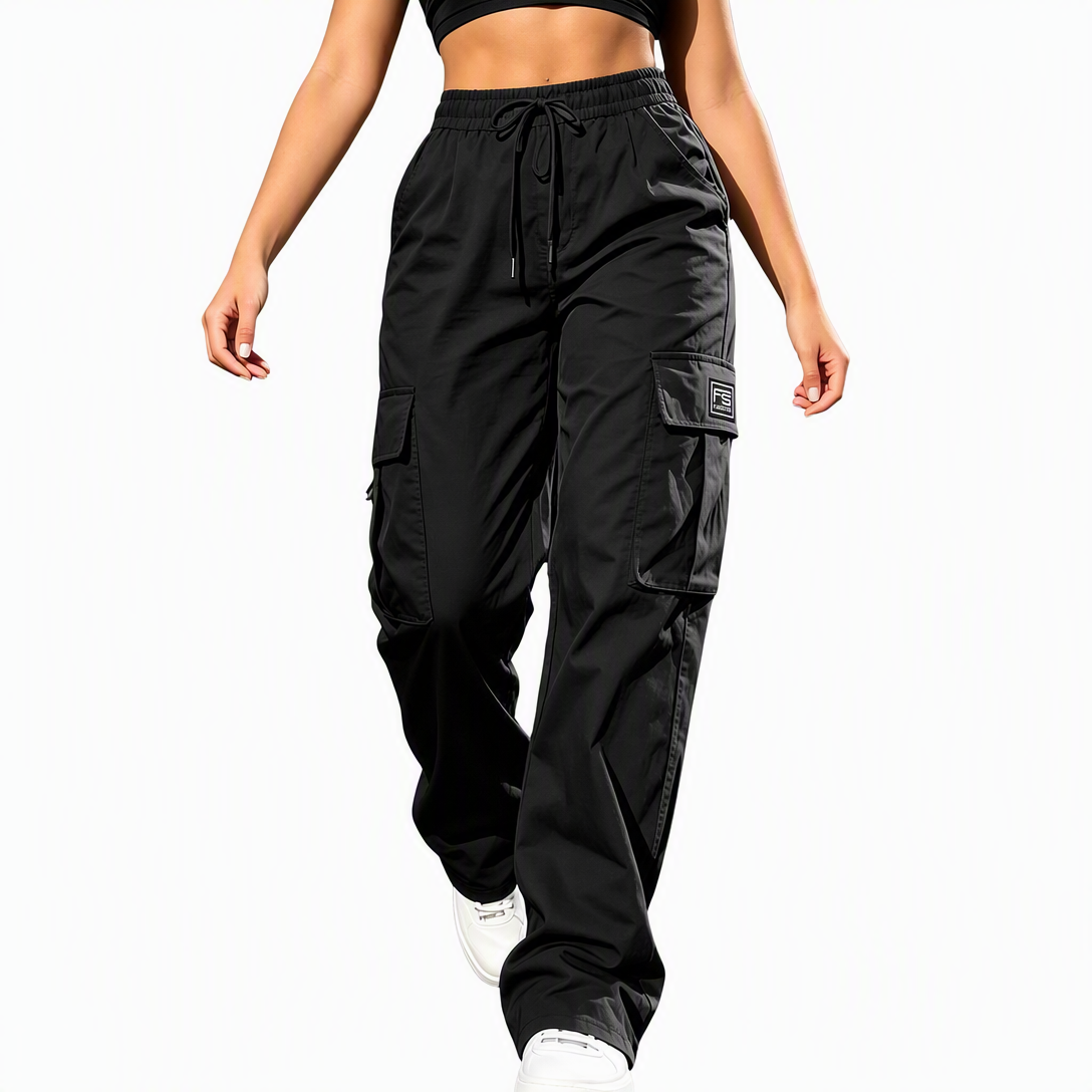 ⏰ Last Day of the Sale – 50% OFF ✨👖 Roomy Pockets, Easy-Moving Fit | Women's Drawstring Cargo Pants