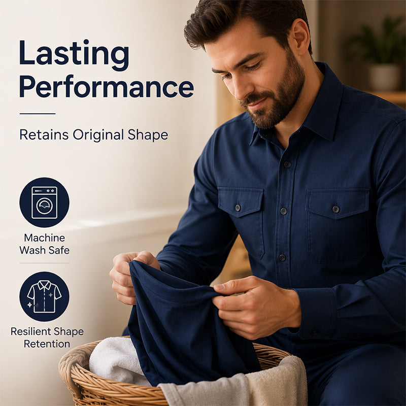 🖤Black Friday Sale:50% OFF🖤🎯 One Set, Instantly Put-Together | Men's Shirt & Pants 2-Piece Set
