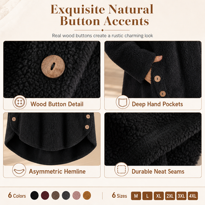 🌸Hot Sale🧥 Women's Plus Size Fleece Hooded Coat – M-4XL & Six Colors | Comfortable & Long-Lasting, Easy to Style ✨